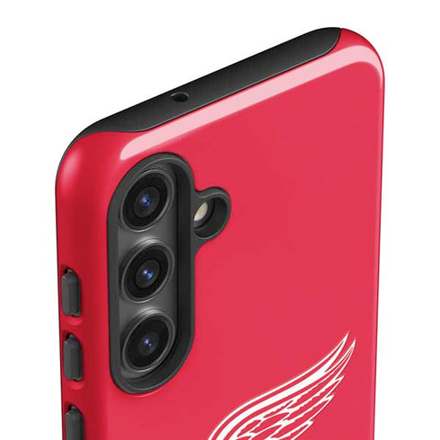 NHL Detroit Red Wings Solid Background Galaxy S25 Impact Case